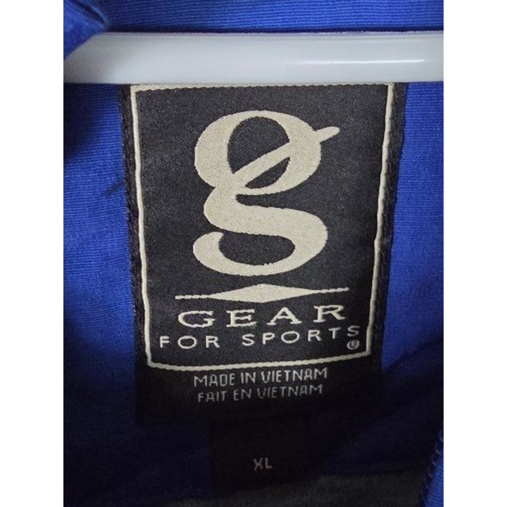 VTG Gear for Sports Delaware Blue Hoodie Pullover Windbreaker Jacket Mens‎ XL - Picture 3 of 10